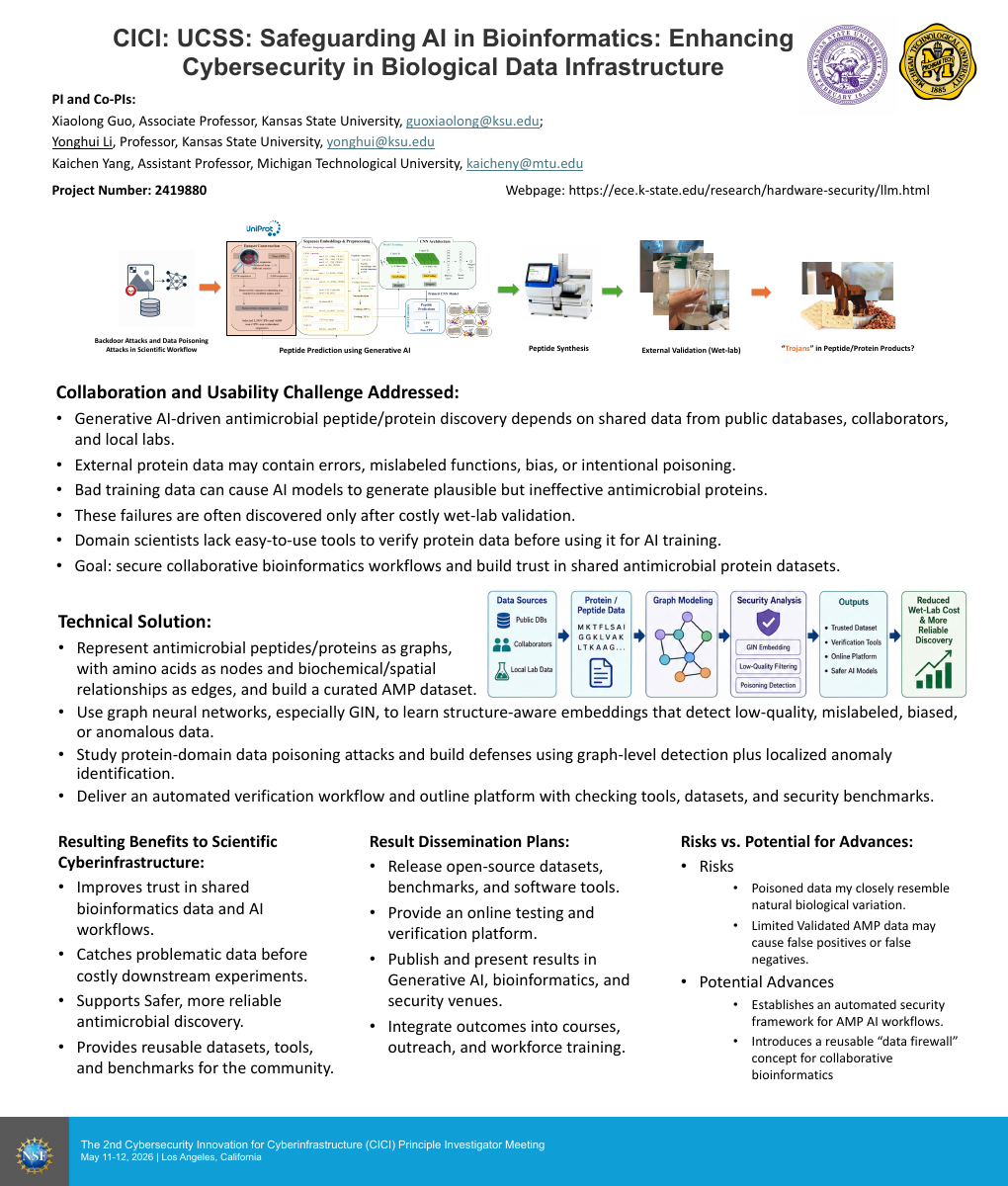 Safeguarding AI in Bioinformatics: Enhancing Cybersecurity in Biological Data Infrastructure